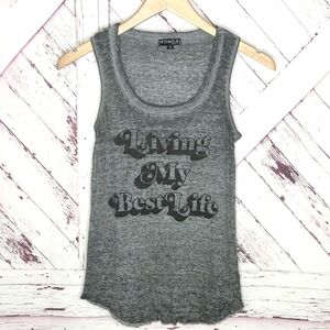 Fifth Sun Living My Best Life Muscle Tee Tank Top